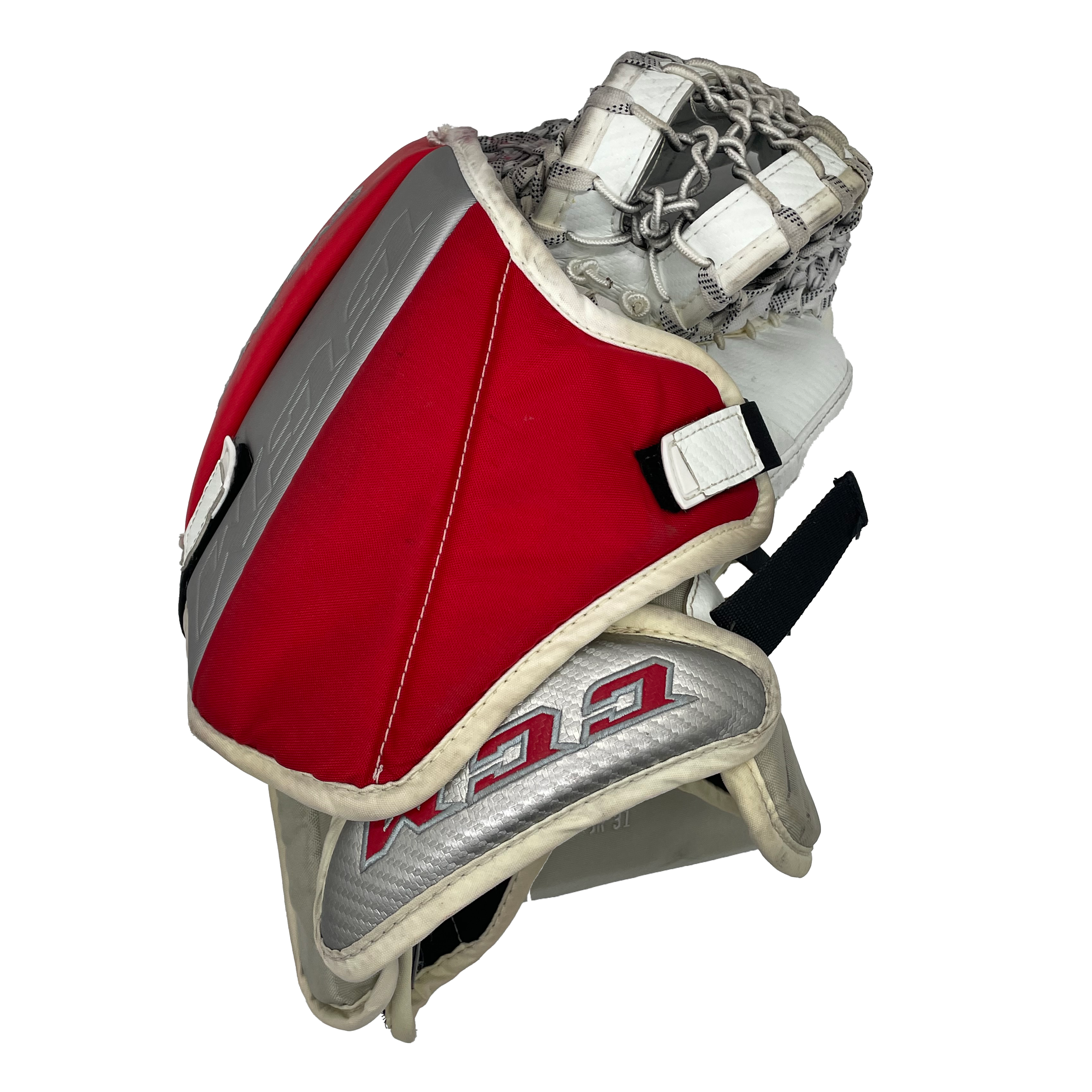 CCM Extreme Flex 5 - Ensemble de gardien de but complet Pro Stock d'occasion (rouge/blanc)